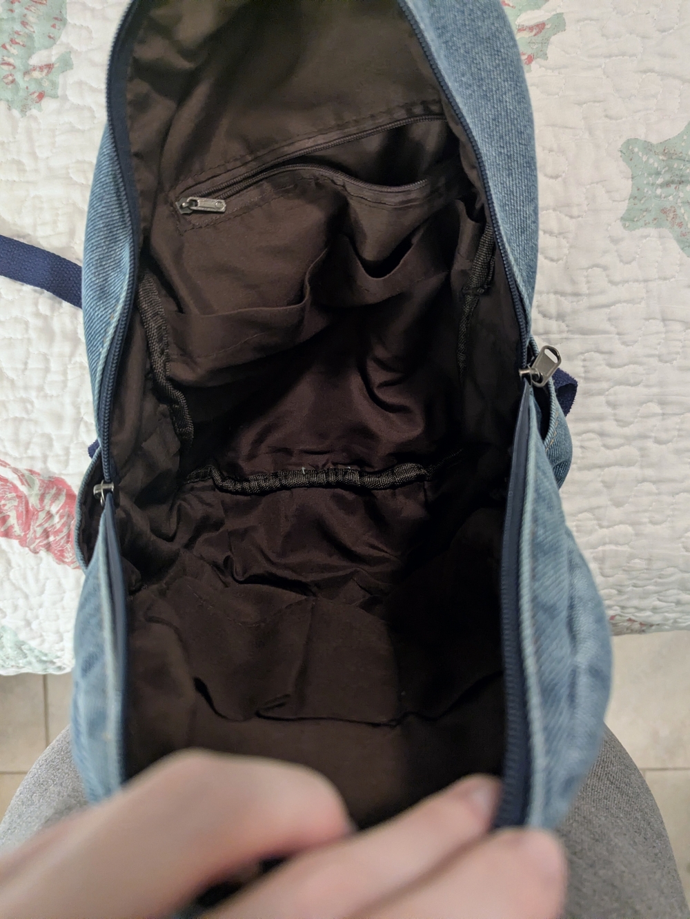 Denim Mini Backpack - Picture 5 of 5